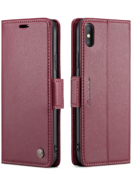 IPhone Xs Max Cüzdan Durumda Anti Dolandırıcılık Kart Yuvası Kickstand (Yurt Dışından)
