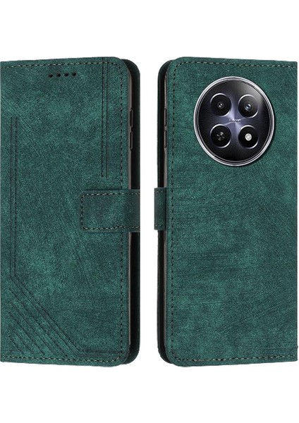 Realme 12 5g Darbeye Kapak Kapak Yan Toka Kart Ekleme Için Kılıf (Yurt Dışından)