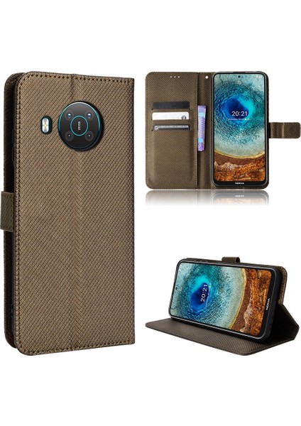 Nokia X10/X20 Kickstand Kart Tutucu Kapak Manyetik Cüzdan Için Kılıf (Yurt Dışından) modelleri