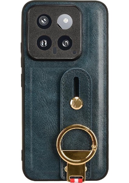 Xiaomi 14 Bilek Kayışı Uyumluluk Kolaylık Premium Pu Deri Kılıf (Yurt Dışından)