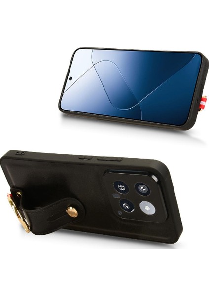 Xiaomi 14 Bilek Kayışı Uyumluluk Kolaylık Premium Pu Deri Kılıf (Yurt Dışından) modelleri