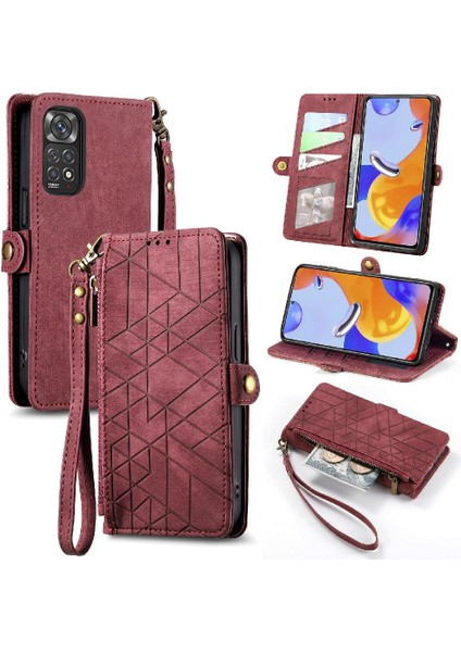 Xiaomi Redmi Not 11 Için Flip Case Pro Darbeye Cüzdan Kapak Kılıfı (Yurt Dışından) fırsatları