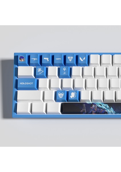 Valorant Yoru Keycaps - Klavye Tuşu 14 Adet