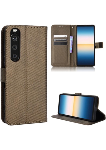 Sony Xperia 1 Iı Manyetik Cüzdan Kickstand Kart Tutucu Kapak Için Kılıf (Yurt Dışından)