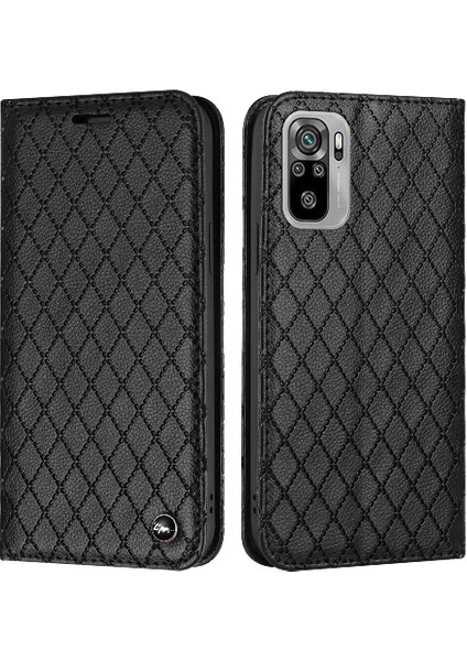 Xiaomi Redmi Not 10 4g Cüzdan Çevir Manyetik Kabuk Kart Yuvaları (Yurt Dışından)