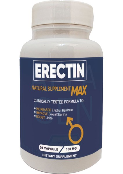 Dietary Supplement Erectın Natural Supplement Max 30 Capsule 100MG