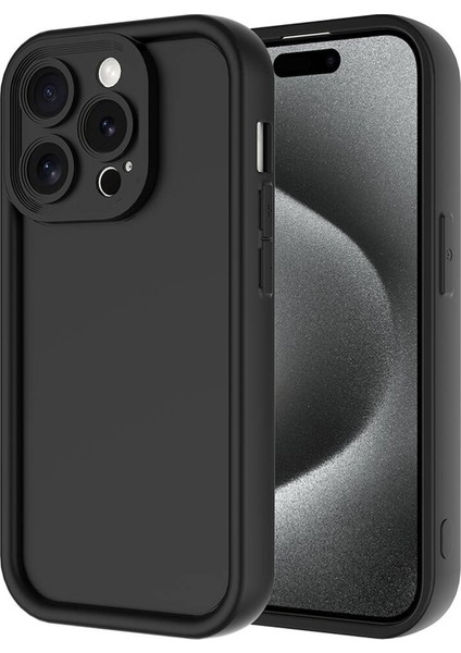 iPhone 15 Pro Uyumlu Flex Serisi Kamera Korumalı Darbeye Dayanıklı Silikon Kılıf