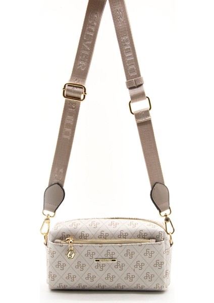 Kadın Çapraz Çanta 1142-44776 Silver Polo Çapraz Bayan Çantası M178 Bej-Mat Kum fiyatları