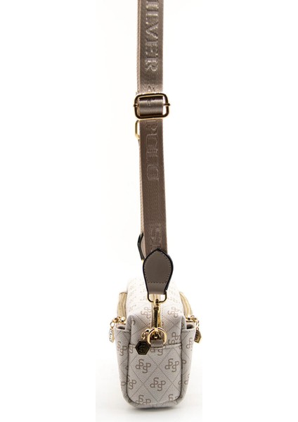 Kadın Çapraz Çanta 1142-44776 Silver Polo Çapraz Bayan Çantası M178 Bej-Mat Kum fırsatları