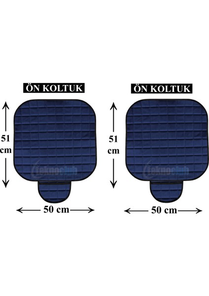 Lüx Soft Cepli Ortopedik Kadife Dokulu Oto Ön Koltuk Minder Set- Çift Ön Alt Minder--Siyah