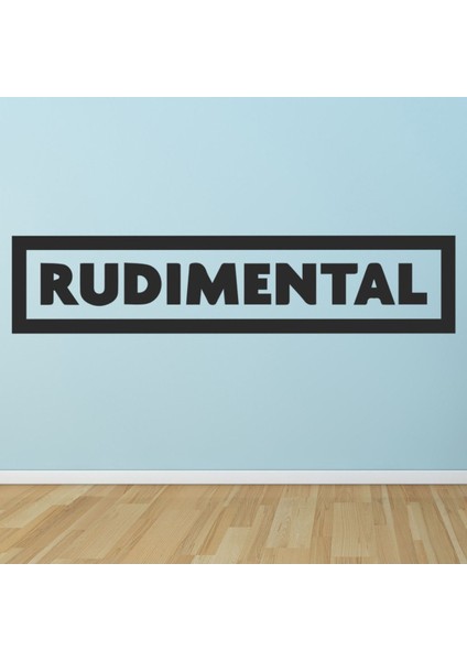 Rudimental Bant Logosu Dekoratif Duvar Sticker Çıkartma Oturma Odası Salon