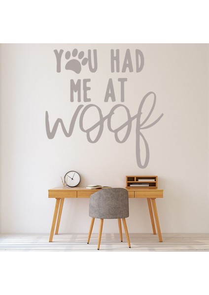 Sen Beni Woof'ta Yedin Köpek Evcil Hayvan Dekoratif Duvar Sticker Çıkartma Mutfak Ofis Yatak Odası