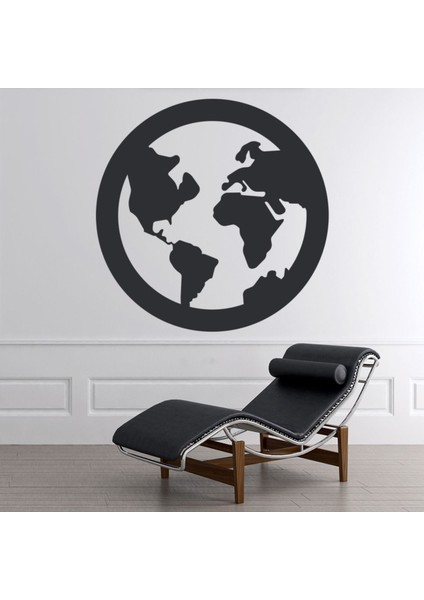 Planet Earth Dünya Haritası Dekoratif Duvar Sticker Çıkartma Bebek Çocuk Odası
