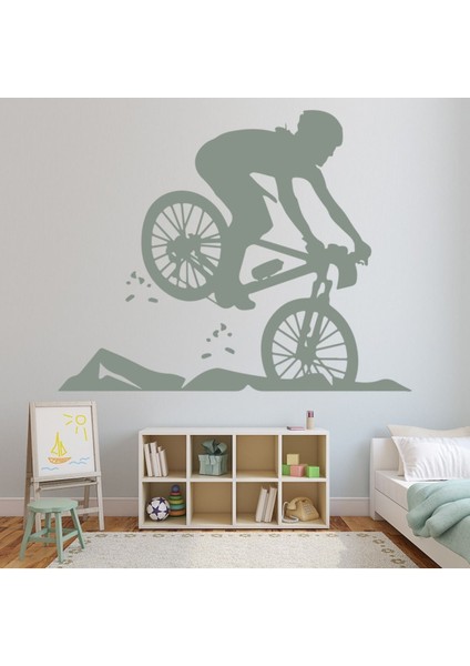 Dağ Bisikleti Ekstrem Sporlar Dekoratif Duvar Sticker Çıkartma Spor Salonu Çocuk Odası