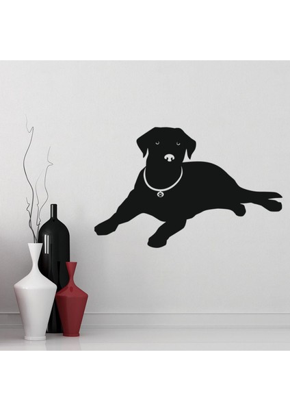 Labrador Köpek Evde Beslenen Hayvan Hayvanlar Dekoratif Duvar Sticker Çıkartma Yatak Çocuk Odası