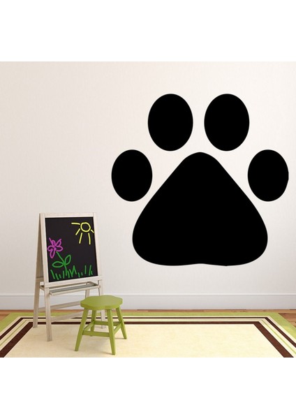 Pençe Baskı Köpek Dekoratif Duvar Sticker Çıkartma Yatak Çocuk Odası