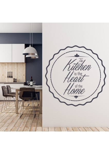 Evin Kalbi Mutfak Tırnak Dekoratif Duvar Sticker Çıkartma Oturma Odası Salon