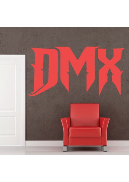 Dmx Bant Logosu Dekoratif Duvar Sticker Çıkartma Oturma Odası Salon