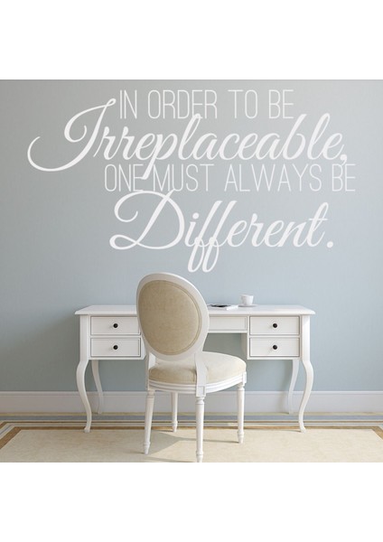 Farklı Olun Ilham Verici Sözler Dekoratif Duvar Sticker Çıkartması Oturma Odası Salon