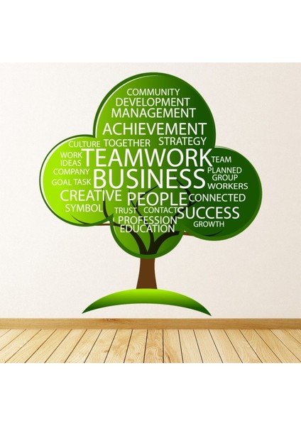 Iş Ekip Çalışması Büyüme Dekoratif Duvar Sticker Çıkartma Oturma Odası Salon