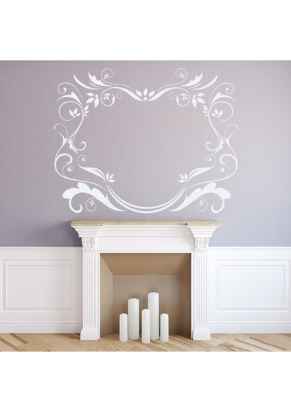 Çiçek Swirls Dekoratif Çerçeve Dekoratif Duvar Sticker Çıkartmaları Sınır Dekor Sanat Çıkartmaları