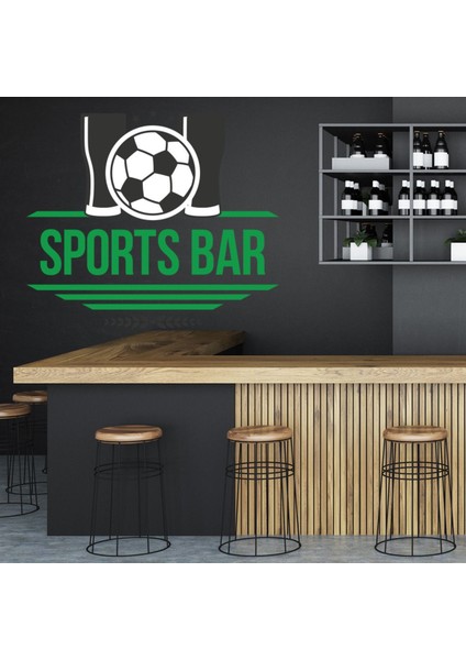 Futbol Spor Barı Bira Içecekleri Dekoratif Duvar Sticker Çıkartma Mutfak Ofis Yatak Odası