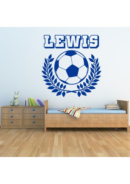 Kişiye Özel Isim Spor Futbol Dekoratif Duvar Sticker Çıkartması Bebek Çocuk Odası