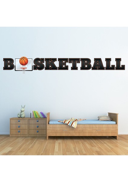 Basketbol Metin Dekoratif Duvar Sticker Çıkartma Spor Salonu Çocuk Odası