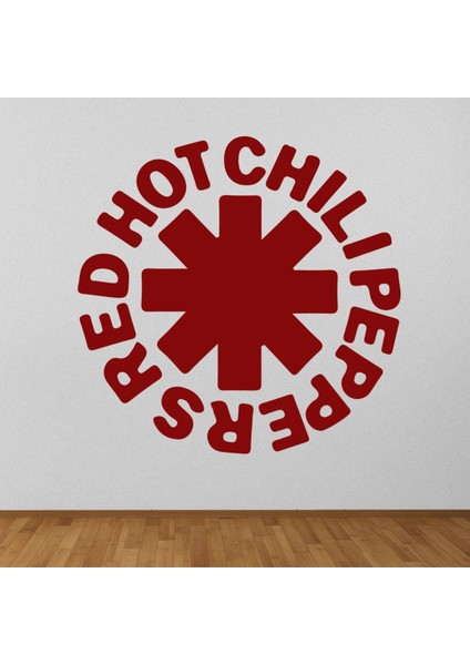 Red Hot Chili Peppers Band Logosu Dekoratif Duvar Sticker Çıkartması Oturma Odası Salon
