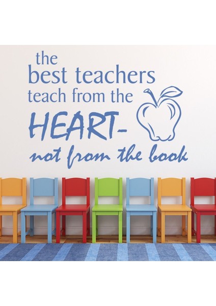 En Iyi Öğretmenler Yazılı Dekoratif Duvar Sticker Çıkartma Mutfak Ofis Yatak Odası