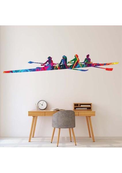 Boya Sıçrama Kürek Spor Dekoratif Duvar Sticker Çıkartma Mutfak Ofis Yatak Odası