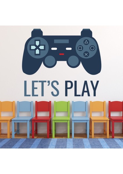 Haydi Oyun Oynayalım Kontrol Oyun Çocuklar Dekoratif Duvar Sticker Çıkartma Bebek Çocuk Odası