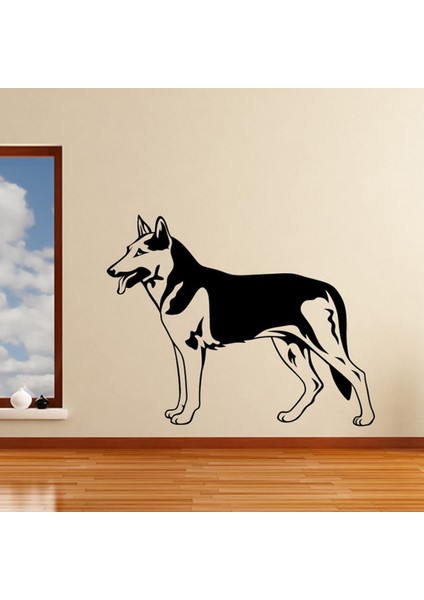 Alman Çoban Köpeği Dekoratif Duvar Sticker Çıkartma Yatak Çocuk Odası