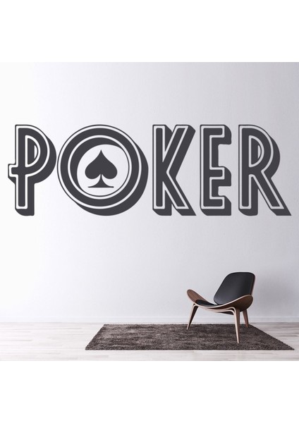 Poker Oyunları Man Cave Bar Casino Dekoratif Duvar Sticker Çıkartması Spor Salonu Çocuk Odası