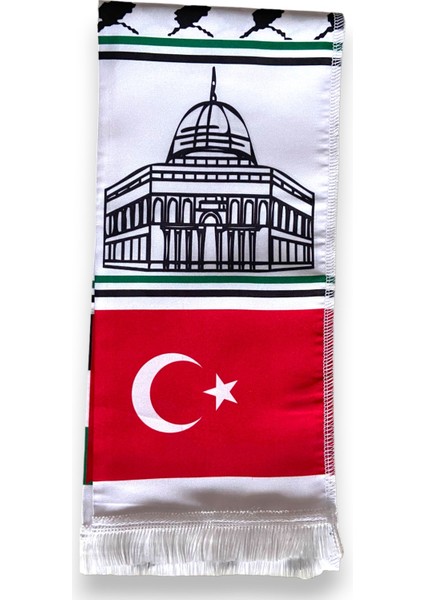 Filistin ve Türk Bayraklı Atkı