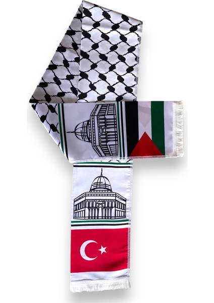 Filistin ve Türk Bayraklı Atkı