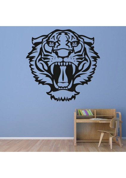 Kaplan Kükreme Orman Hayvanları Dekoratif Duvar Sticker Çıkartma Bebek Çocuk Odası