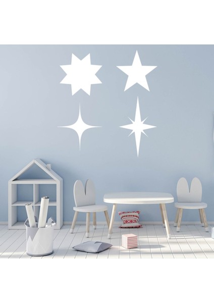 Yıldız Çocuk Dekoratif Duvar Çıkartma Seti Bebek Çocuk Odası