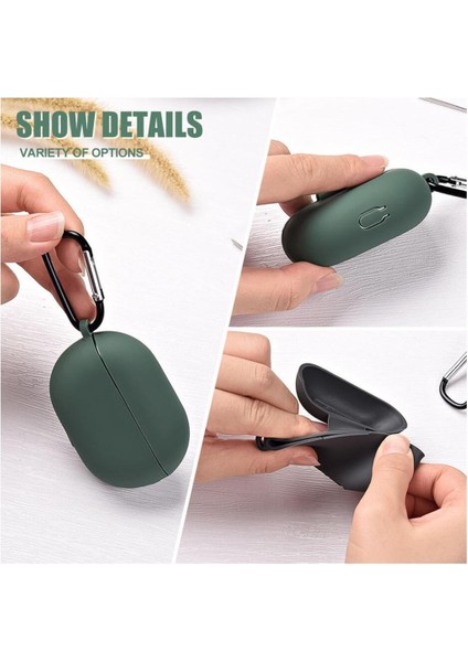 Huawei Freebuds Pro Uyumlu Silikon Kılıf - Kopçalı Kulaklık Kılıfı modelleri