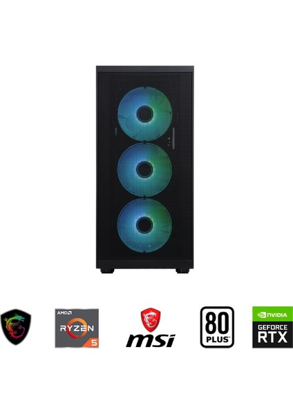 Gaming R5-4060TI Ryzen 7500F Rtx 4060Tİ 16GB Ddr5 16GB 500GB SSD Oyun Bilgisayarı