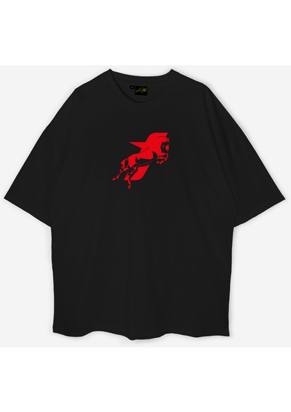 Motive Taycan V1 Baskılı Oversize Unisex Tshirt