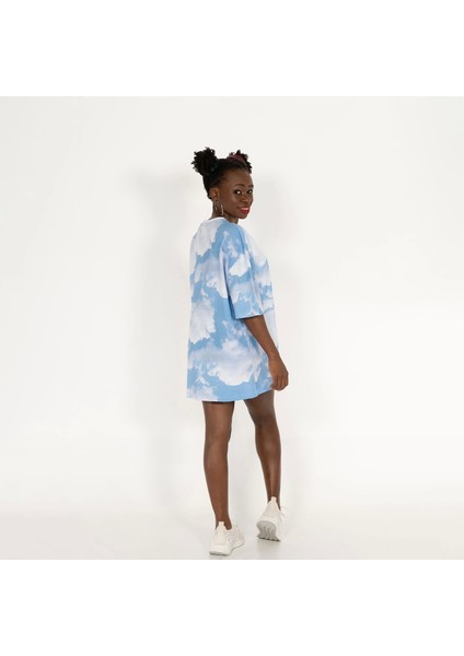 Oversized Cloudy-Aol-Dıgı Nakışlı Unisex T-Shirt indirimleri