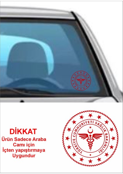 Sticker Usta Sağlık Bakanlığı Logo Araba Oto Sticker 01648