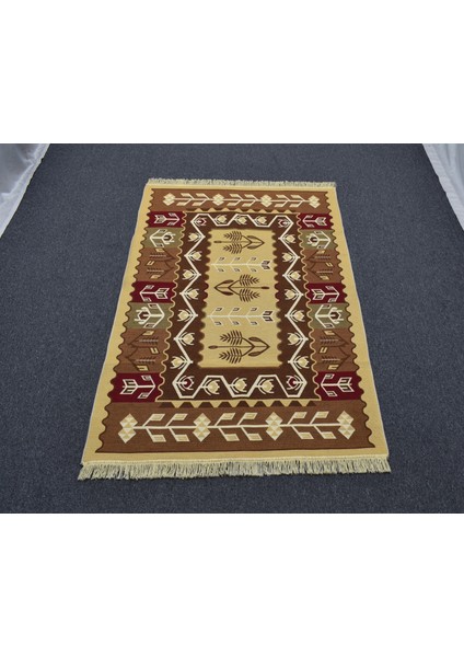 Yeni Otantik Lüks Çift Yüzlü Tasarım Makine Kilim 4977