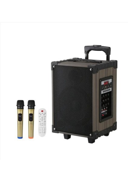 Superbass LT-912 Şarjlı Mikrofonlu Amfili Bluetooth Büyük Boy Güçlü Taşınabilir Kablosuz Hoparlör Sistemi