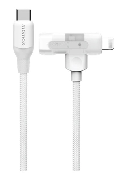 Flow 1.5m 2 In 1 Usb-C & Lıghtnıng To Usb-C Şarj Kablo