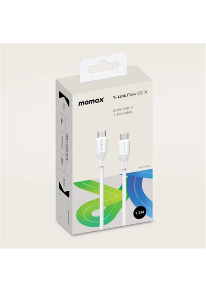 Flow 1.2m 60W Usb-C To Usb-C Şarj Kablo