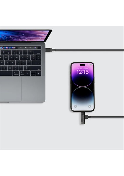 Flow 1.5m 2 In 1 Usb-C & Lıghtnıng To Usb-C Şarj Kablo