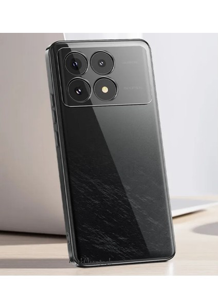 M.tk moveteck Xiaomi Poco X6 Pro Kılıf Tam Kamera Korumalı Metalik Parlak Renkli Kenar Yumuşak Esnek Silikon Arkası Şeffaf