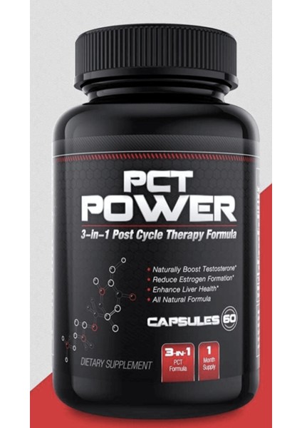 Pct Power 1 Post Cycle Therapy - 3-In-1 Pct Estrogen Blocker Muscle Booster And Liver Support With Fenugreek Chrysin Milk Thistle Tonkat Ali And More - 60 Capcul 3558
